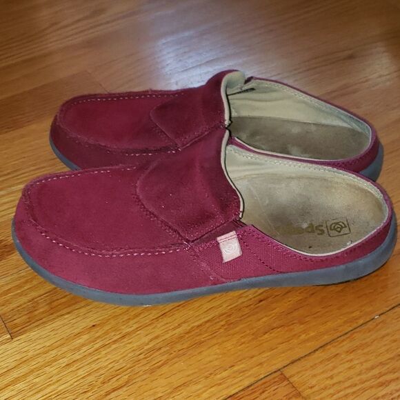 Spenco red leather slides - Picture 3 of 7